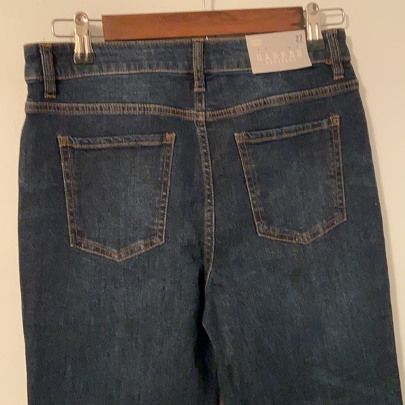 🌟NWT🌟 Size 30 Francesca’s Harper Heritage High-Rise Straight Raw Hem Jean - Picture 8 of 16